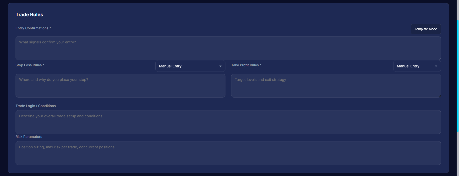 New Play form step 2